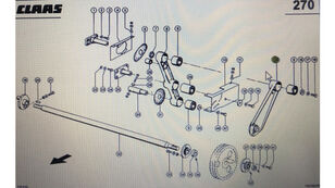 Claas 00 0647 473 2/Claas wałek korby/Claas Lexion 580 430-410 480-470 főtengely Claas 580/ 430-410 /480-470 /670-640 /630-620 kombájn-hoz
